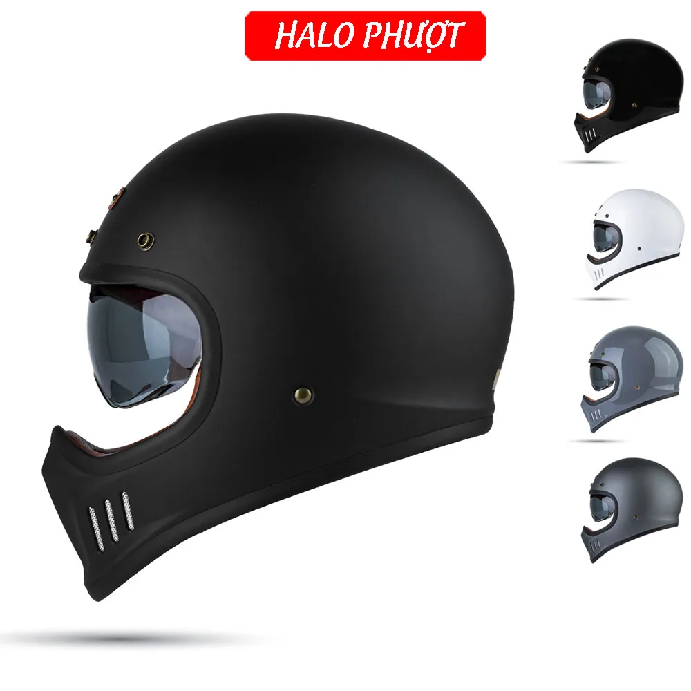 Nón Fullface Classic Bulldog DOGO (kính âm)